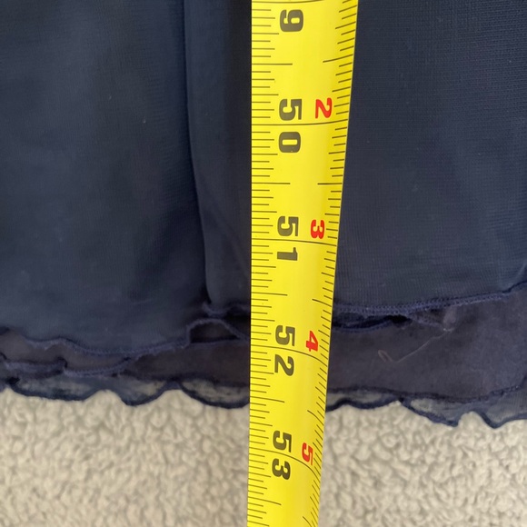 Jodi Kristopher Long Cocktail Formal Navy Blue Dress Size Medium 6-8 - Picture 9 of 10